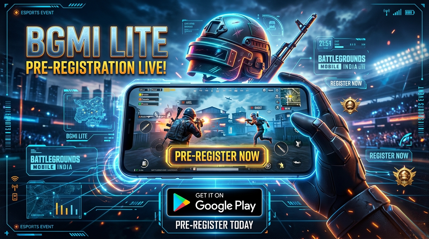 BGMI Lite Pre-Registration Live on Google Play Store banner