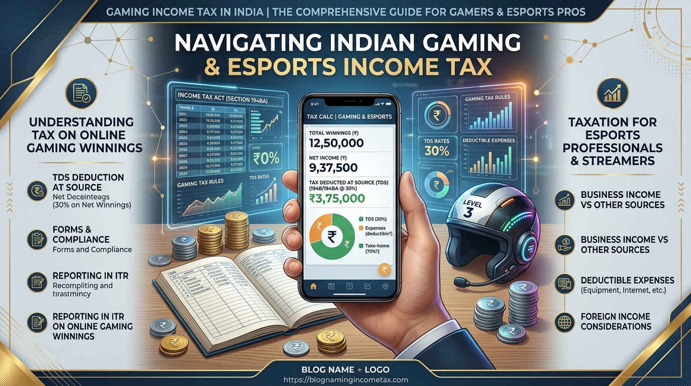 30% online gaming tax and ITR guide banner